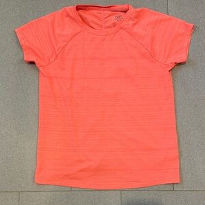 Athleta Girl size XL 14 Coral Short Sleeve Athletic Top